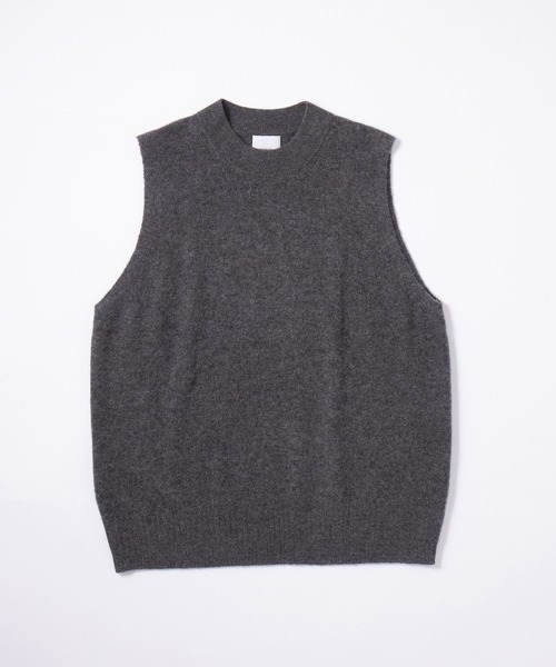 ベスト ジレ 「elegancese」sheer knit vest　カシミヤ100% レディース Elegancese ベスト ジレ 「elegancese」sheer knit vest