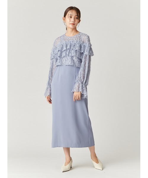 FRAY I.D(フレイ・アイディー) ドレス フェザーレースブラウスセット FRAY I.D(フレイ・アイディー) ドレス フェザーレースブラウスセット