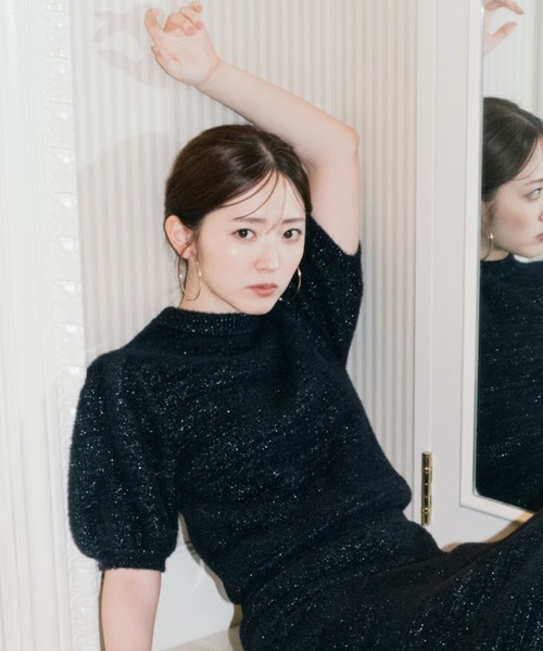 「FRAY I.D」 半袖ニット FREE ベージュ レディース FRAY I.D 「FRAY I.D」 半袖ニット FREE ベージュ レディース