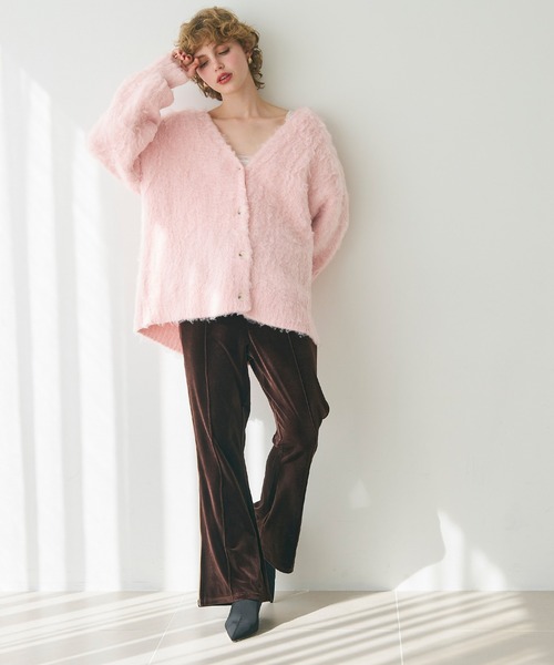 coca カーディガン モヘヤ風ニットカーディガン レディース : ZOZOTOWN