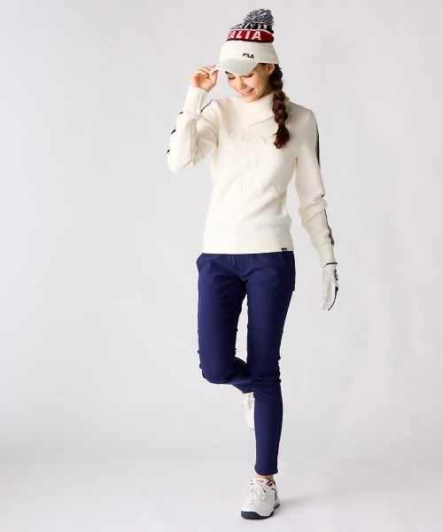 FILA タートルネックデザインニット FILA タートルネックセーター