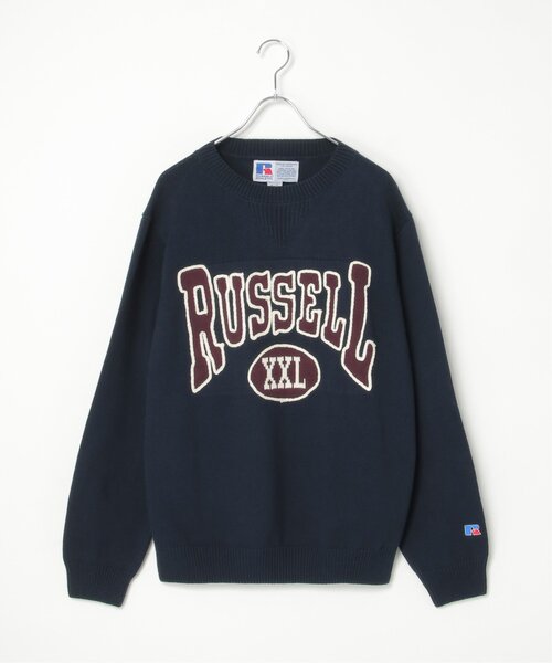 ニット セーター RUSSELL ATHLETIC ラッセルアスレチック ロゴニットセーター レディース Russell Athletic ニット セーター RUSSELL ATHLETIC ラッセル