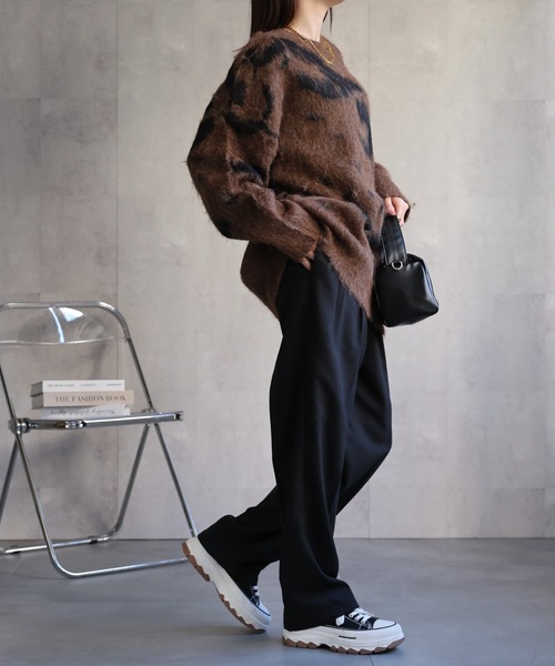 CREARE -LINO- ニット セーター 「ユニセックス商品」レオパード柄