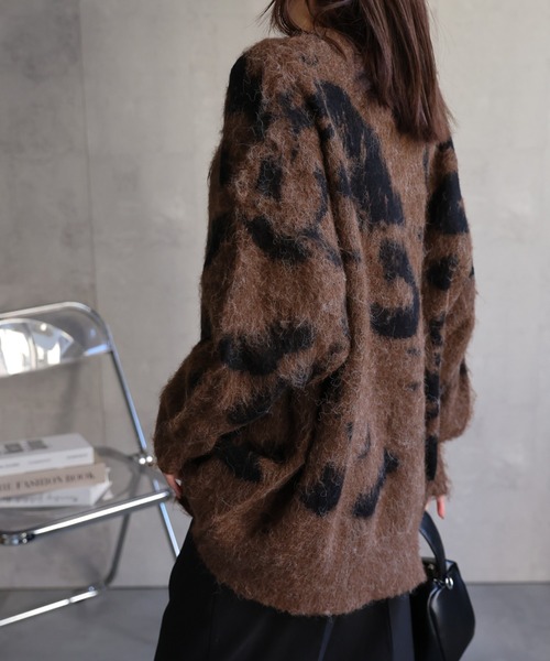 CREARE -LINO- ニット セーター 「ユニセックス商品」レオパード柄