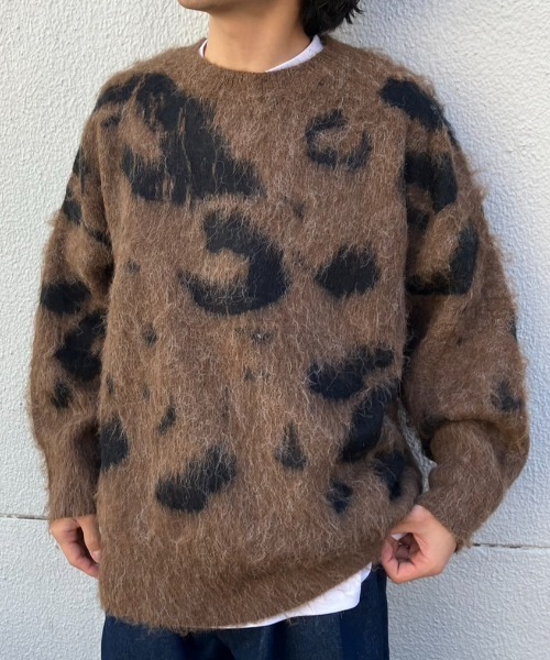 CREARE -LINO- ニット セーター 「ユニセックス商品」レオパード柄