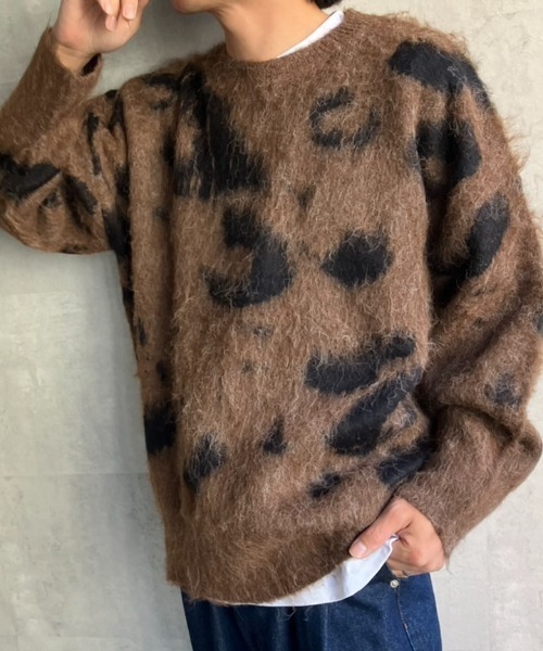CREARE -LINO- ニット セーター 「ユニセックス商品」レオパード柄