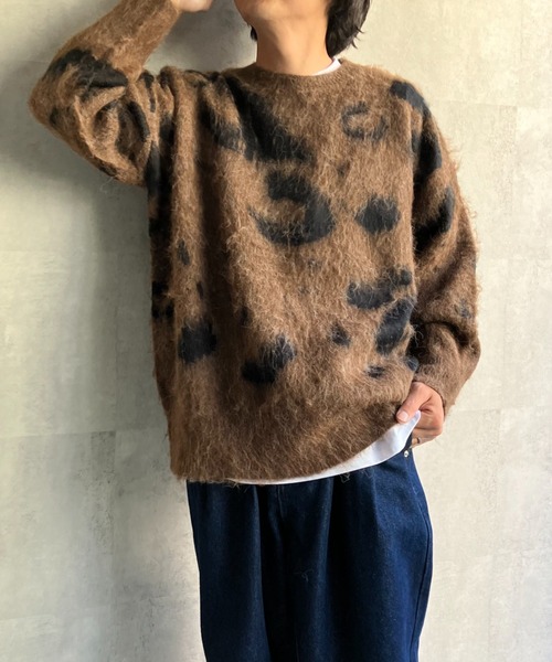 CREARE -LINO- ニット セーター 「ユニセックス商品」レオパード柄