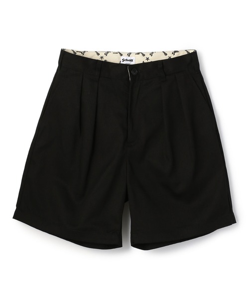 パンツ Schott TC DOUBLE PLEATED SHORTS BLACK XL Schott N.Y.C（ショット） ジーンズ Schott/ショット/TC DOUBLE