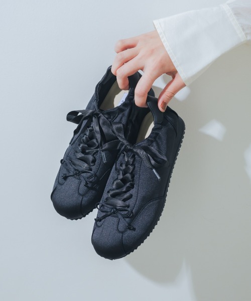 EVOL（イーボル） スニーカー 「軽量・柔らかい」サテンレースアップ