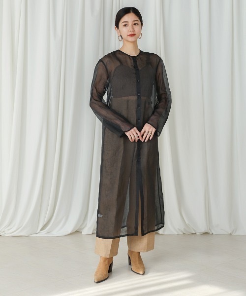 ブラウス シャツ 「CIEL'AIR」3WAY SHEER ONEPIECE レディース