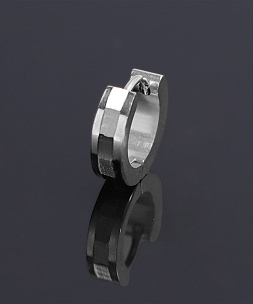 SBG by 7JEWELRY ピアス SBG シルバーラインフープピアス 片耳 メンズ