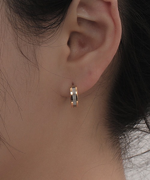 SBG by 7JEWELRY ピアス SBG シルバーラインフープピアス 片耳 メンズ