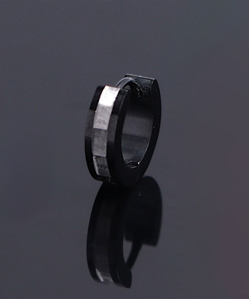 SBG by 7JEWELRY ピアス SBG シルバーラインフープピアス 片耳 メンズ