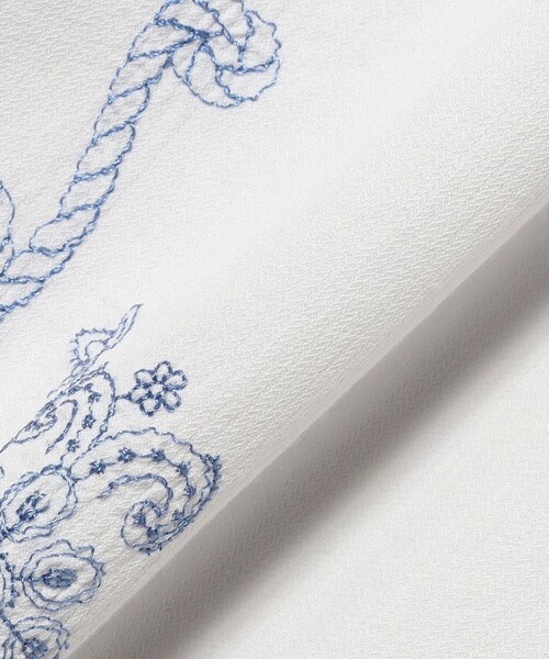 シャツ AUBERGE / ROPE コットン パネル刺繍 シャツ メンズの画像