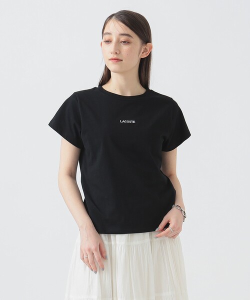 レディース コンパクト ブランドネーム ロゴ Tシャツ LACOSTE tシャツ / コンパクト ブランドネーム ロゴ Tシャツ