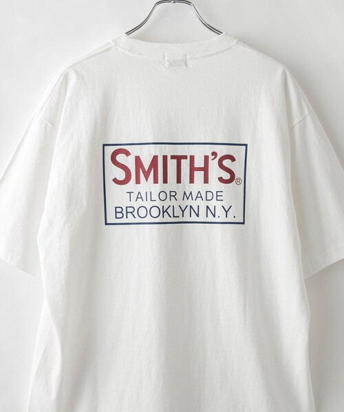 ★STONE ★レタリング ロゴ プリント ポケット Tシャツ tシャツ SMITH'S（スミス）別注ロゴプリントポケットTシャツ