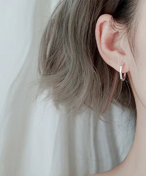 NO WAY ピアス /EK251/デザインフープピアス/両耳用 レディース