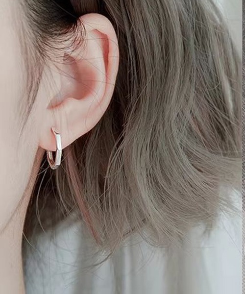 NO WAY ピアス /EK251/デザインフープピアス/両耳用 レディース