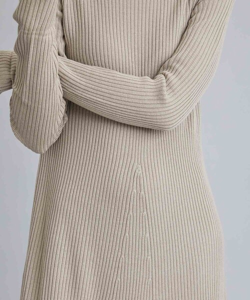 「CITY」 ニットワンピース FREE ダークグリーン レディース_画像2