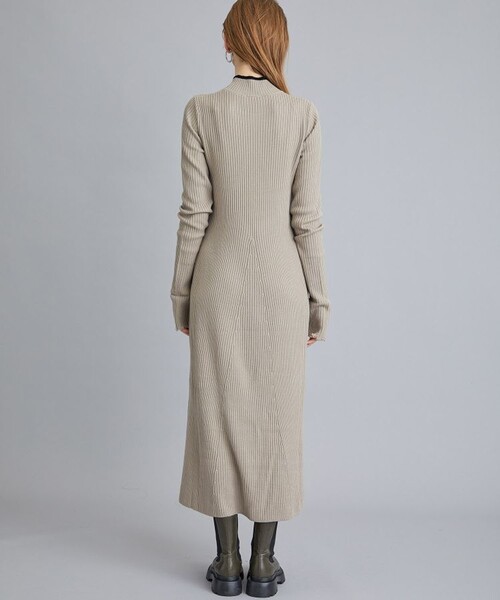 「CITY」 ニットワンピース FREE ダークグリーン レディース_画像7