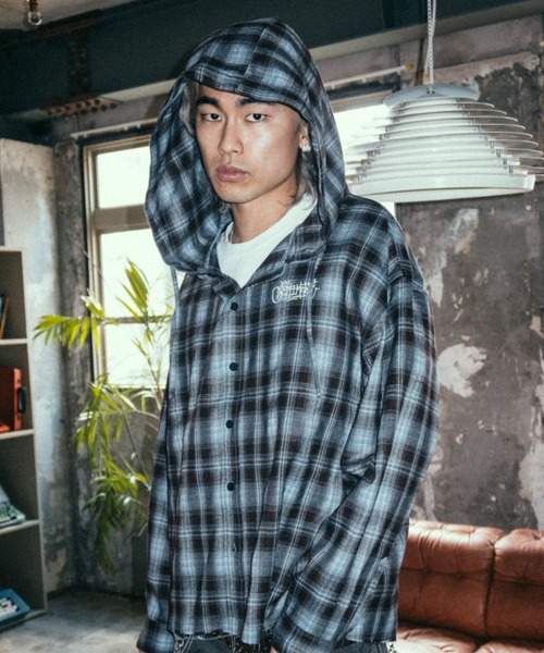 アパレル通販サイトランキング shirt hooded Check シャツ centimeter メンズ Yahoo ZOZOTOWN : トップス