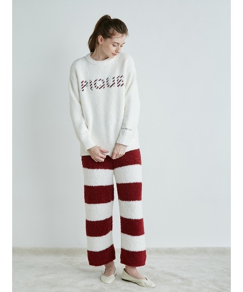 長袖ニット ホワイト gelato pique 「gelato pique」 長袖ニット ONE SIZE ホワイト