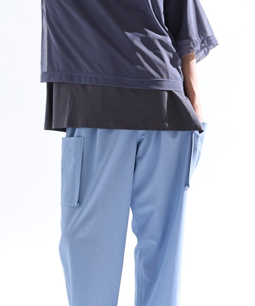 tシャツ 「KELEN / ケレン」 ２P メッシュレイヤードプリントTシャツ ESSA レディース Kelen tシャツ 「KELEN / ケレン」 2P メッシュレイヤード