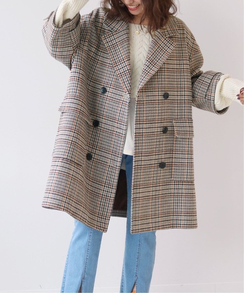 SLOBE citron.（スローブシトロン） チェスターコート 38 ブラウン