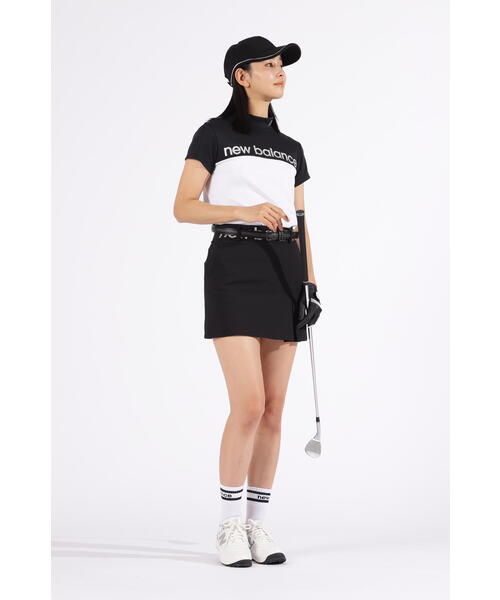 tシャツ 「new balance golf」ストレッチ 保形性 半袖 モックネック プルオーバー (WOMENS) レディース ストレッチ 保形性 半袖 モックネック プルオーバー (WOMENS
