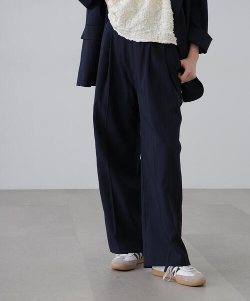 FREE'S MART スラックス パンツ 「3サイズ展開XS-M」麻調合繊