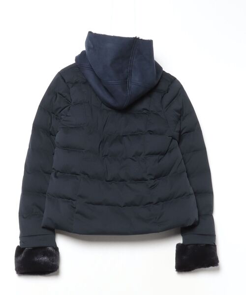 YOSOOU dualflex ダウンジャケット　アウター　ネイビー　サイズ2 YOSOOU（ヨソオウ） ダウンジャケット 2 ネイビー レディース