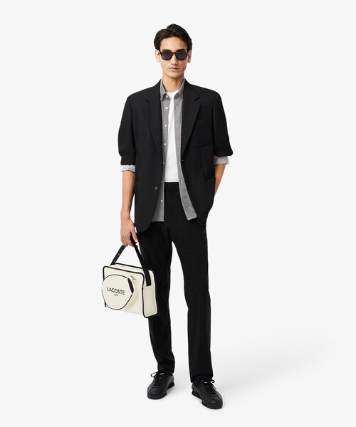 LACOSTE（ラコステ） シャツ 消臭 速乾 UVカット マイクロチェック半袖