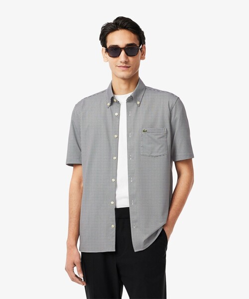 LACOSTE（ラコステ） シャツ 半袖 消臭 速乾 UVカット マイクロ