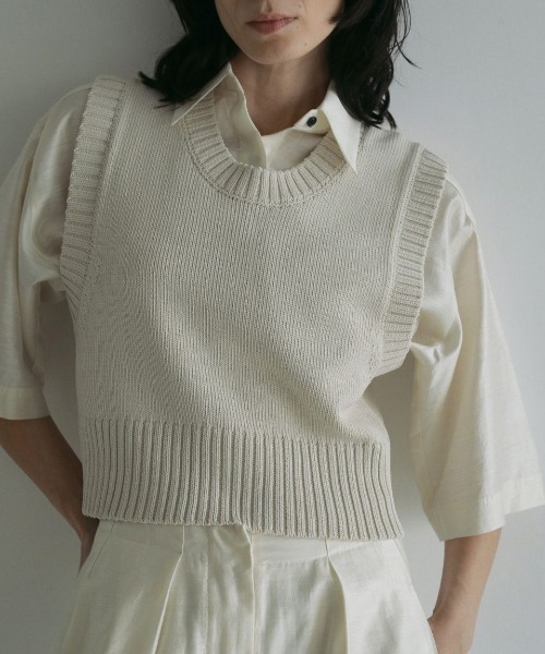 ベスト ジレ anuke Mix Knit Vest 62510513 レディース