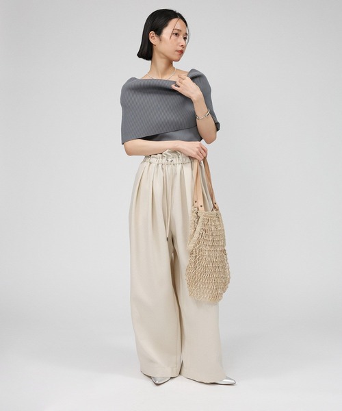 BABYLONE（バビロン） tシャツ オフショルリブプルオーバー レディース