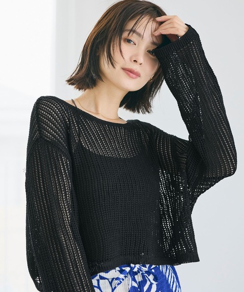 ココディール　ショートメッシュニット ショートメッシュNTPO|ems excite | RETRO GIRL ONLINE STORE レトロ