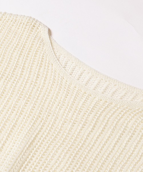 Smooth Collar Knit ベージュ ニットセーター Smooth Collar Knit ベージュ ニットセーター テクスチャー