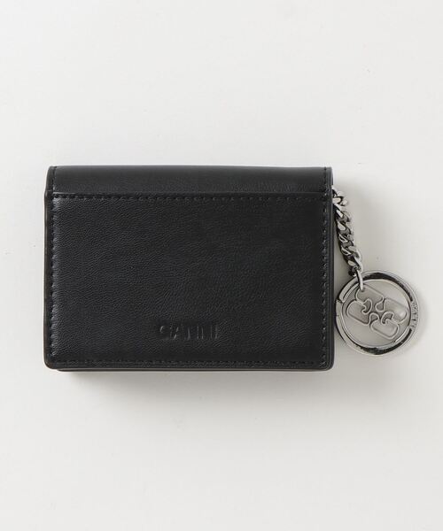 GANNI カードケース Bou Flap Card Holder Strass ガニー ボウ
