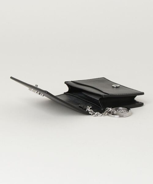 GANNI Bou 二つ折り カードホルダー ブラック 関税送料込 GANNI】Bou 二つ折りカードホルダー ブラック ※送関込 (Ganni