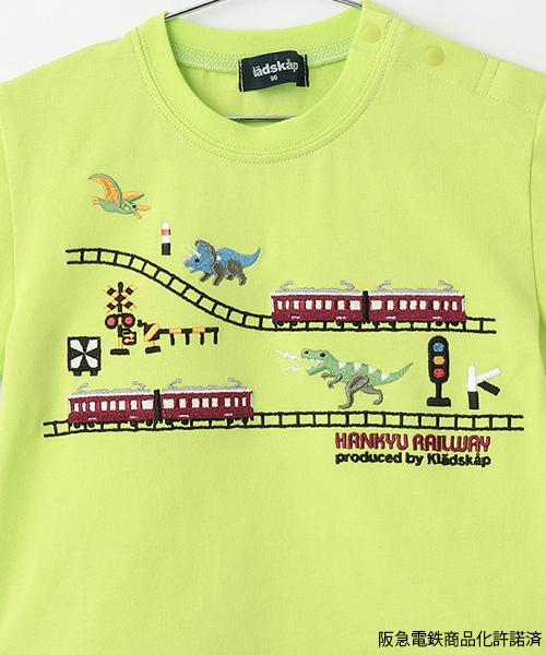 kladskap tシャツ 「阪急電鉄」裾切替半袖Tシャツ キッズ 子供服