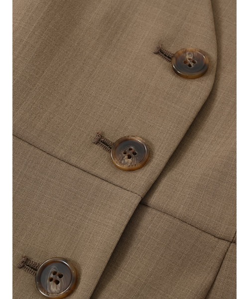 ワンピース リネンライクアシメジレワンピース 「低身長・小柄女性」 | ブランド登録なし | 15