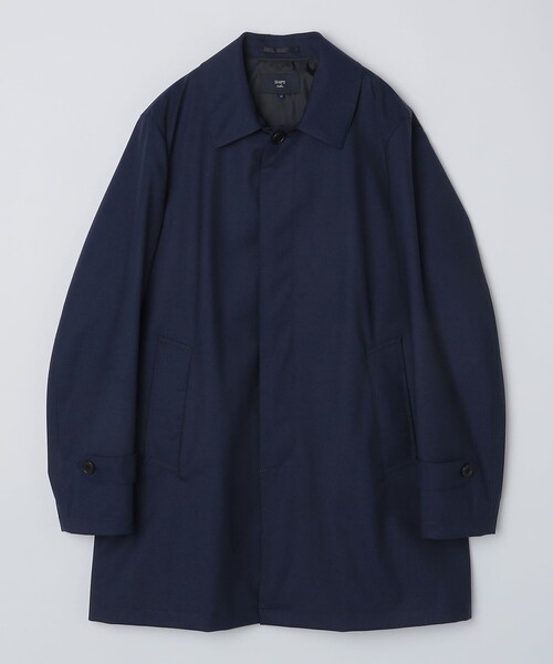 「SHIPS Colors」 ステンカラーコート LARGE ブラック メンズ_画像5