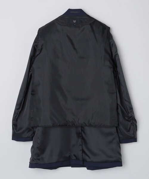 「SHIPS Colors」 ステンカラーコート LARGE ブラック メンズ_画像8