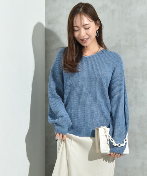 INTERPLANET（インタープラネット） ニット セーター 片畦編みMIX