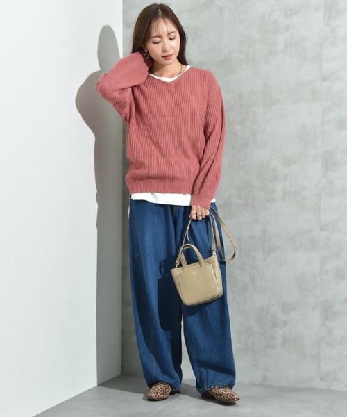 INTERPLANET（インタープラネット） ニット セーター 片畦編みMIX