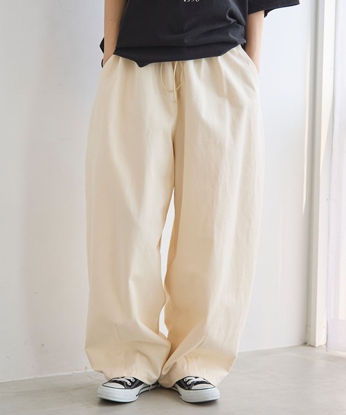 PBLIM パンツ 「UNISEX」ボリュームコットンパンツ レディース メンズ