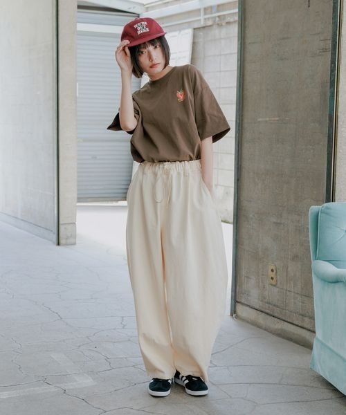 PBLIM パンツ 「UNISEX」ボリュームコットンパンツ レディース メンズ