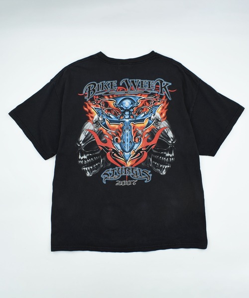 【中古】 運命を知る日 VINTAGE tシャツ 「USED」Y2K DELTA “BIKE WEEK” バイク Tシャツ
