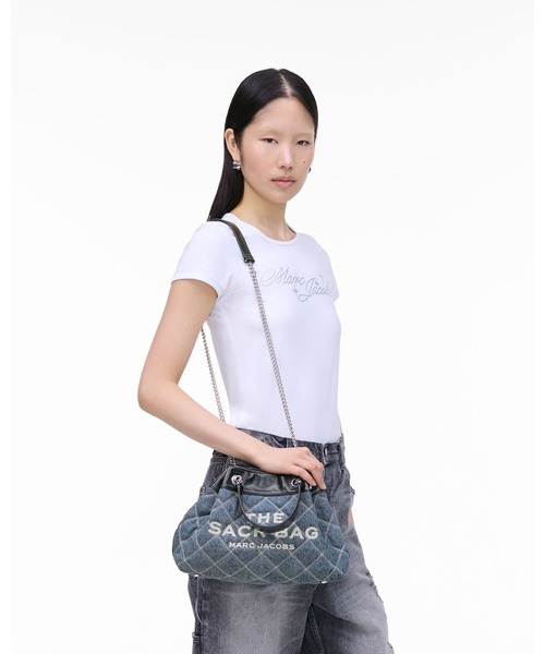 MARC JACOBS キルティング デニムバックパックL MARC JACOBS ショルダーバッグ バッグ QUILTED DENIM CHAIN SACK