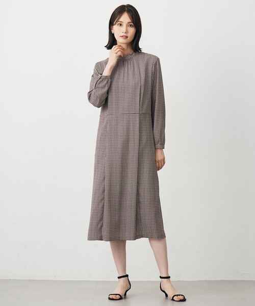 ワンピース デシンハウンドトゥースプリント : ZOZOTOWN Yahoo!店 ワンピース デシンハウンドトゥースプリント : ZOZOTOWN Yahoo!店